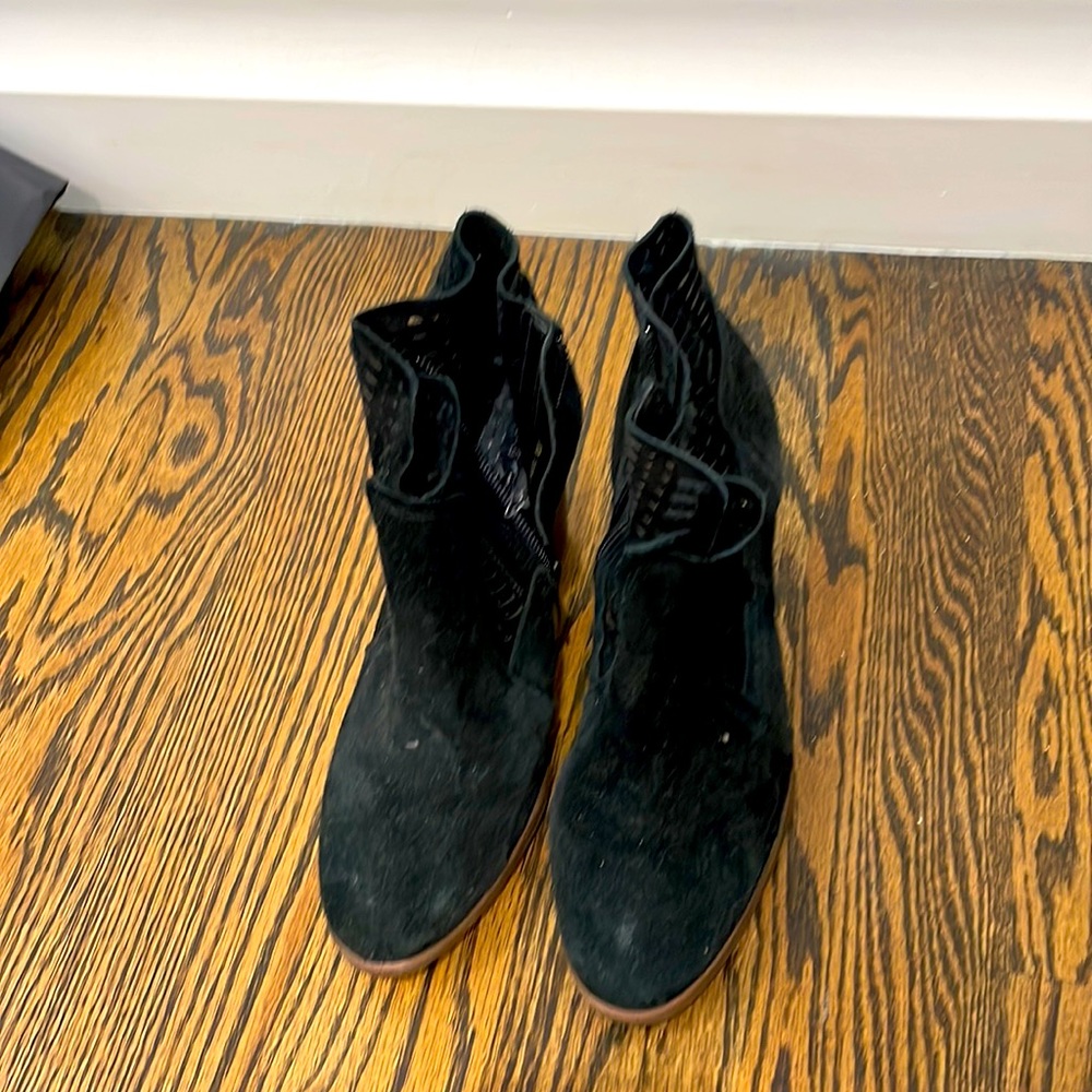 Vince Camuto Suede Black Ankle Boot